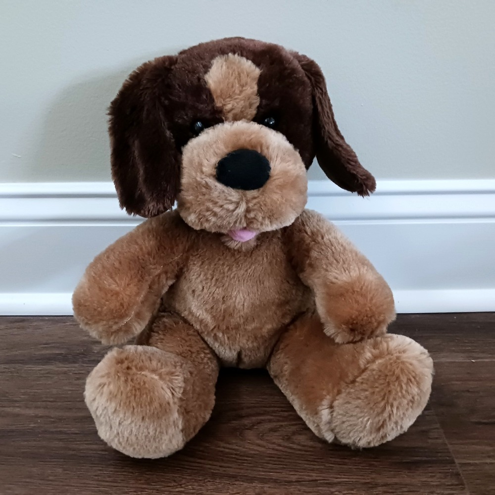 Build a Bear Puppy Dog Brown Tan 2013 Floppy Ears Stuffed Animal‎ BABW